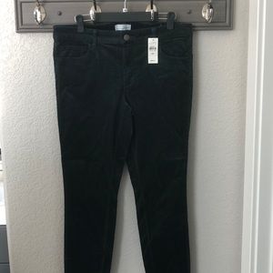 NWT LOFT Forest Green Corduroy Pants